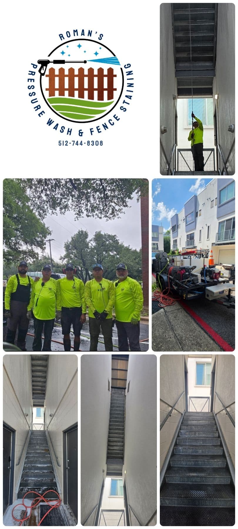 Project Pressure Washing Stairs and Walkways That Collect Grime Fast image