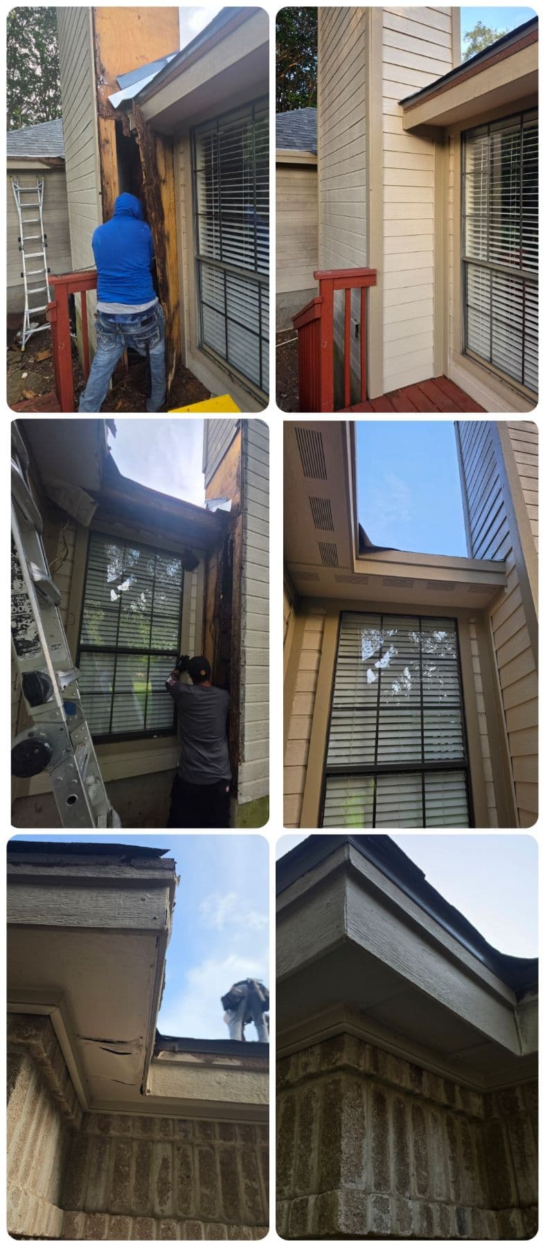 Project Soffit, Fascia and Siding Repairs Done Right Before the Roofers Move In image