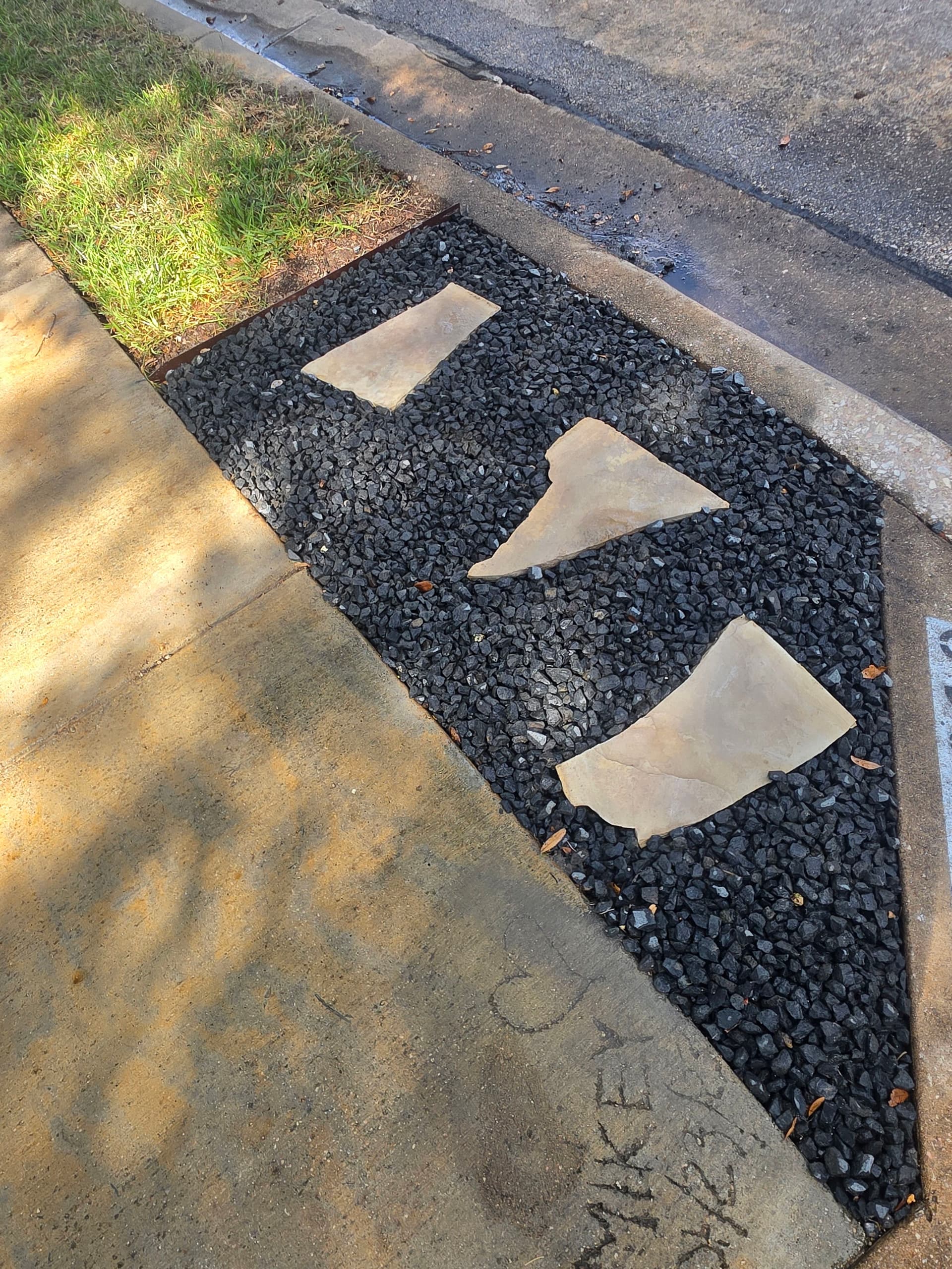 Gallery photos for Shadow Rock and Mexican Creme Paver Landscape Install in Pflugerville: Image #7