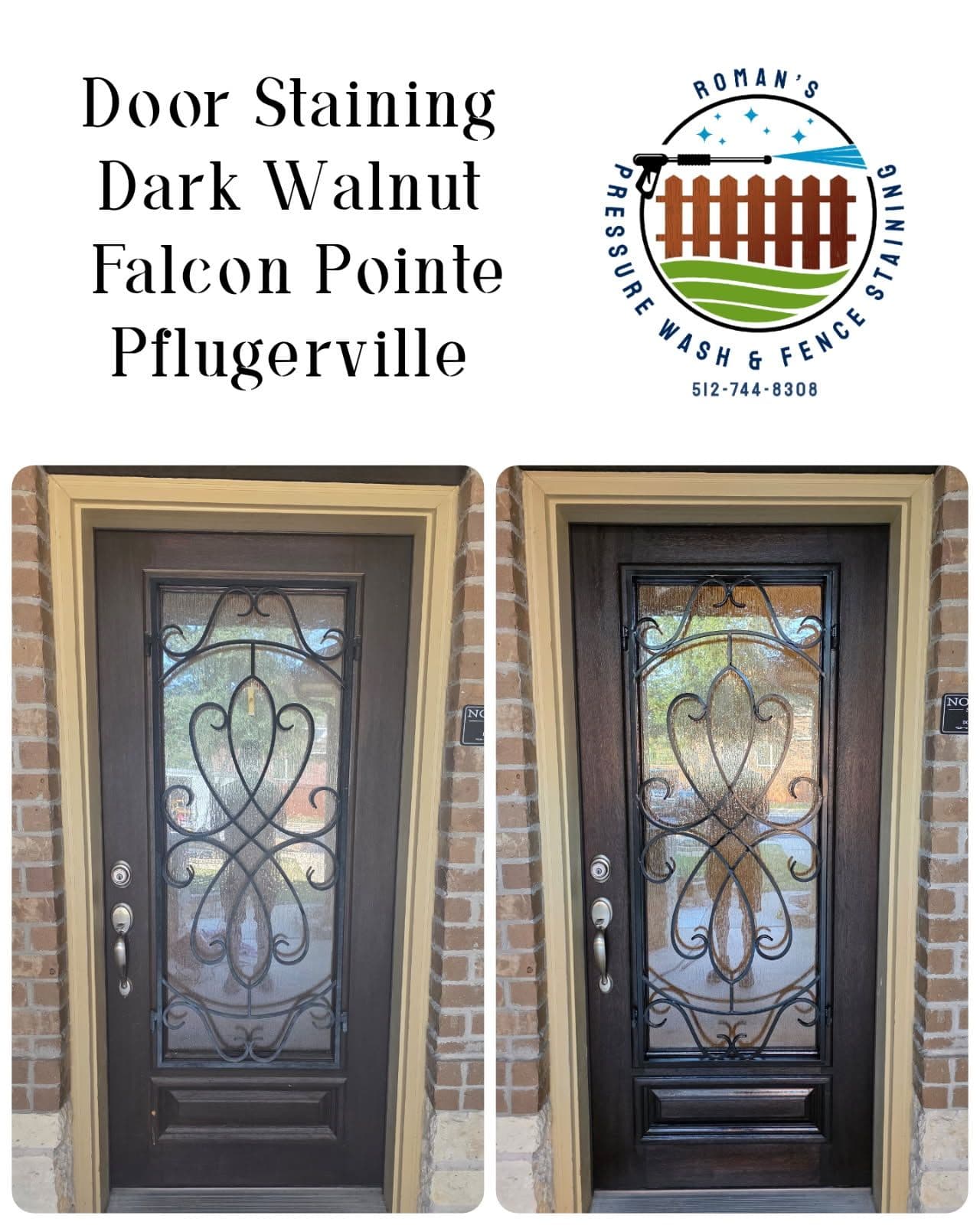 Stylish Enhancements with Door Staining and Closet Installation image