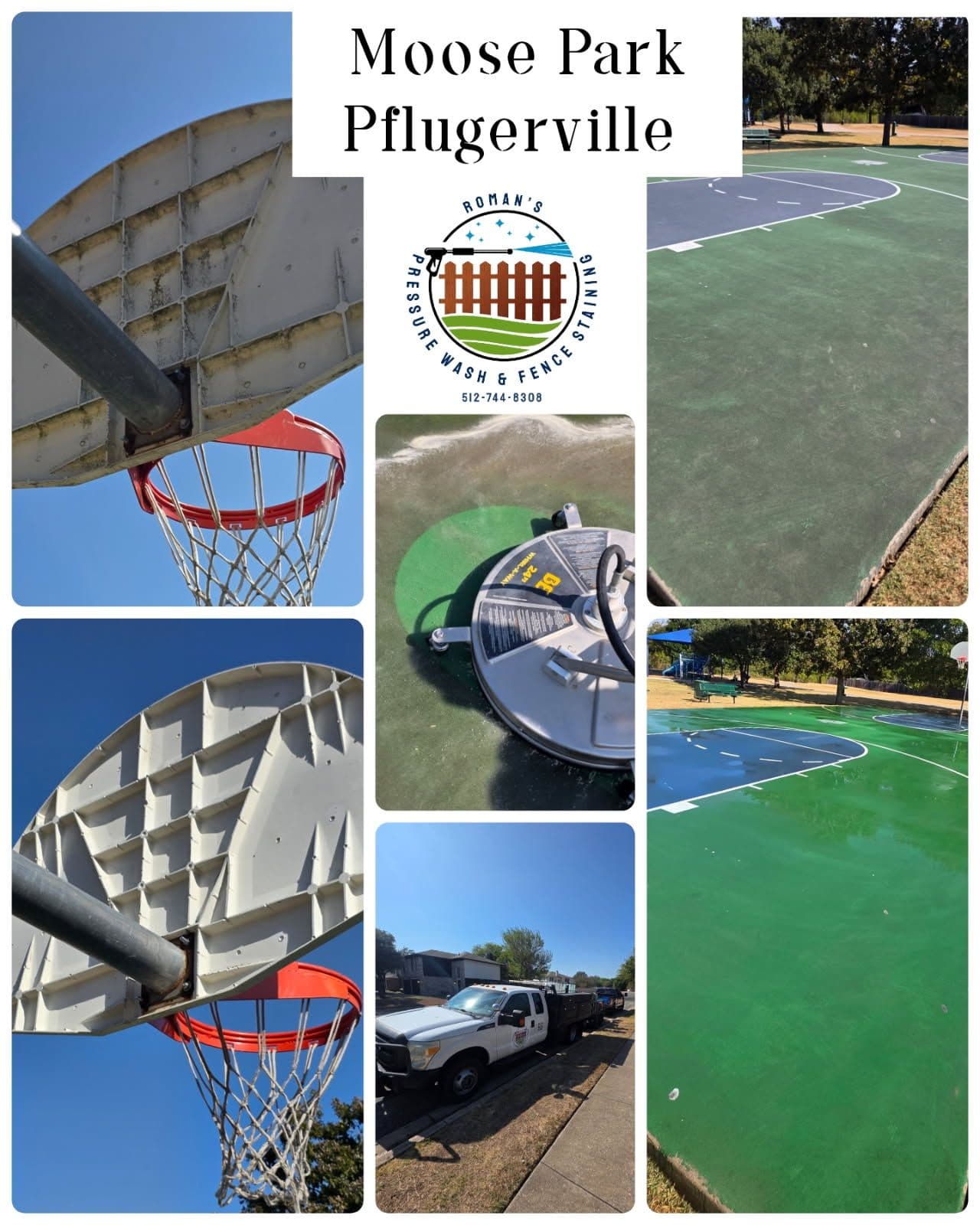 Project Sparkling Clean Basketball Courts in Pflugerville image