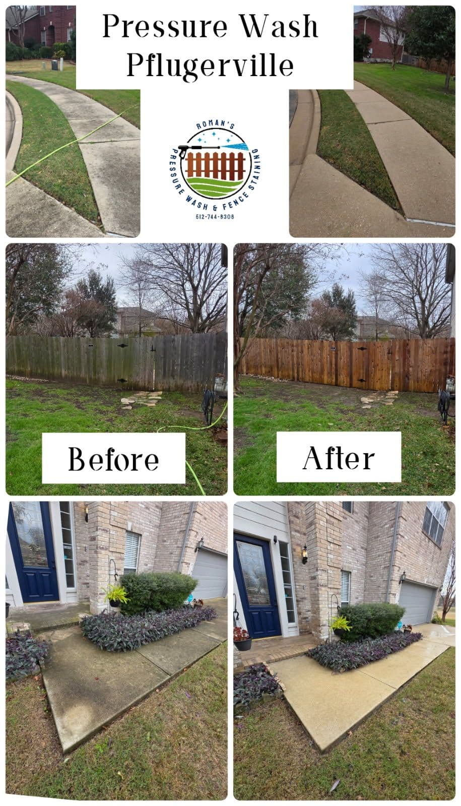 Gallery photos for Incredible Grime Removal with Our Pressure Washing in Pflugerville: Image #1