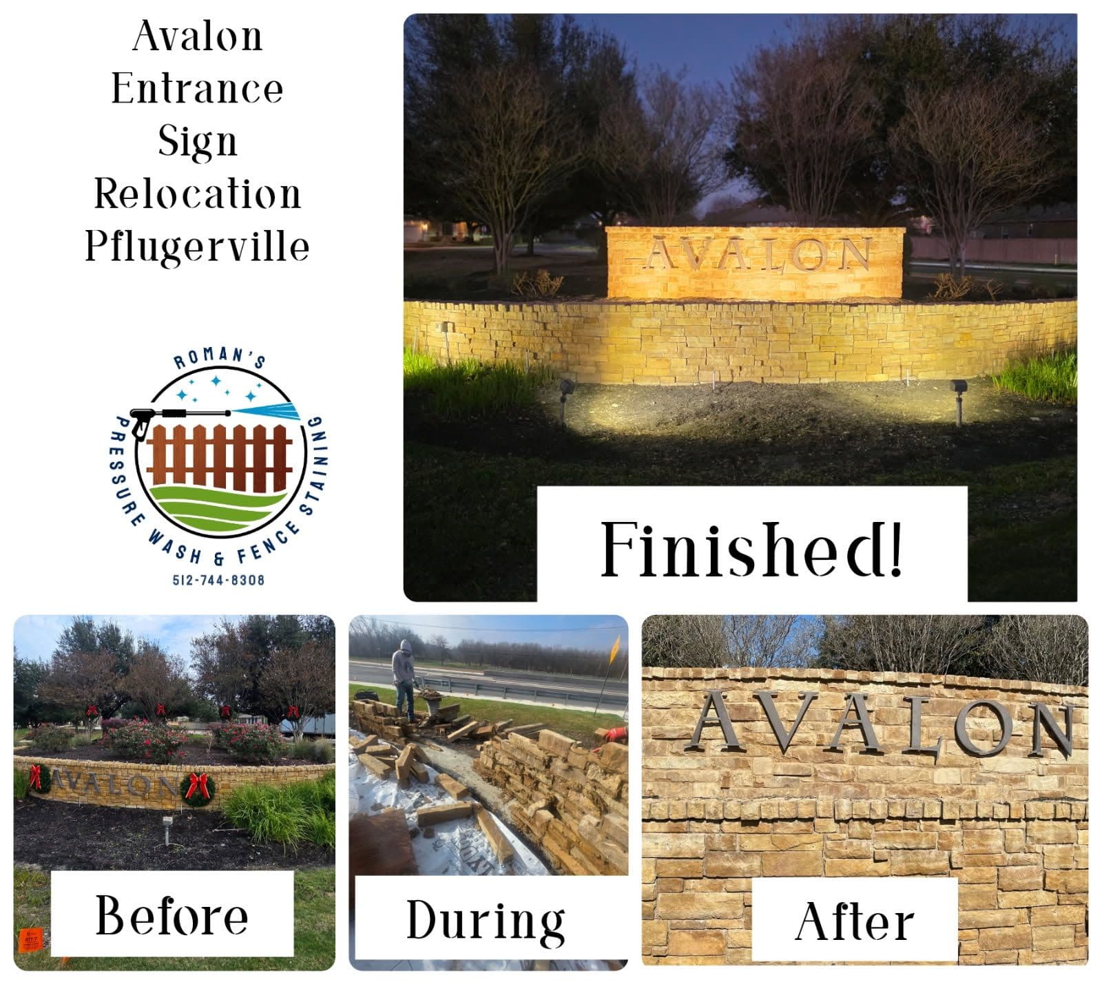 Project Avalon Entrance Sign Gets a Makeover in Pflugerville image