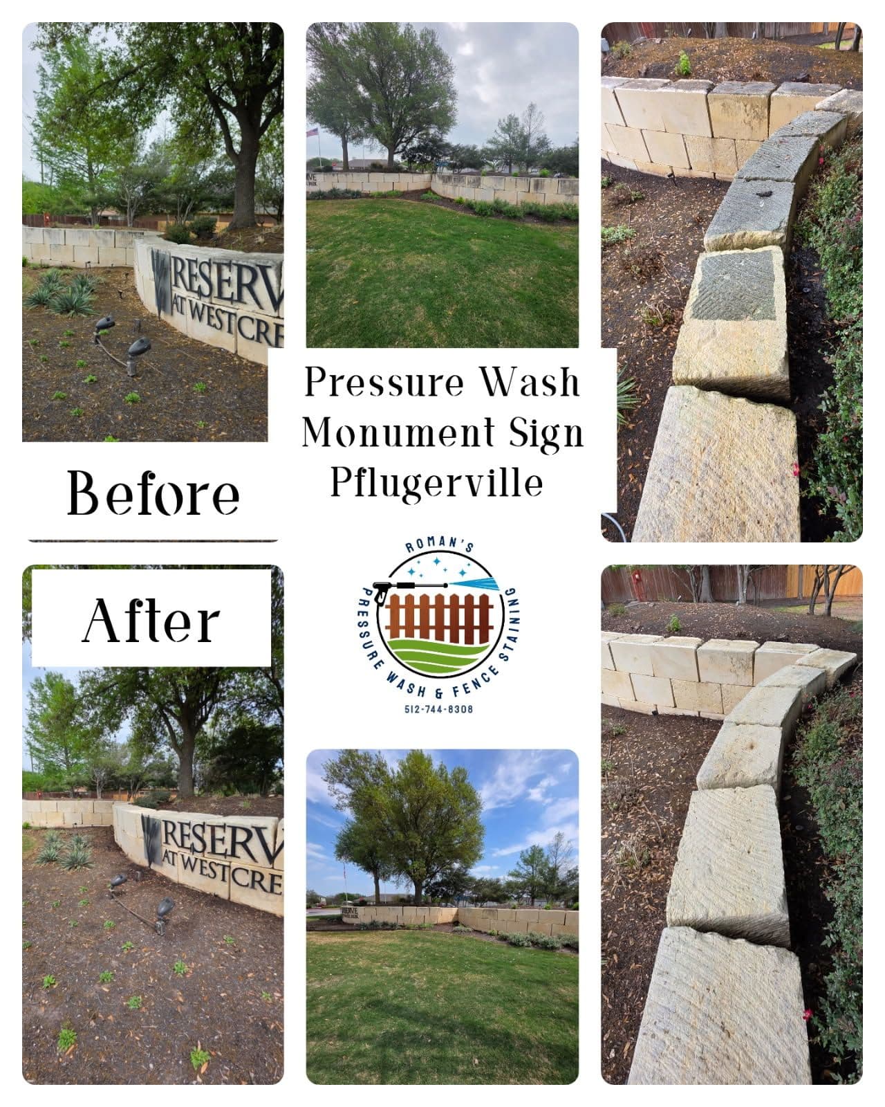 Project Monument Sign Cleaning for Reserve at Westcreek image