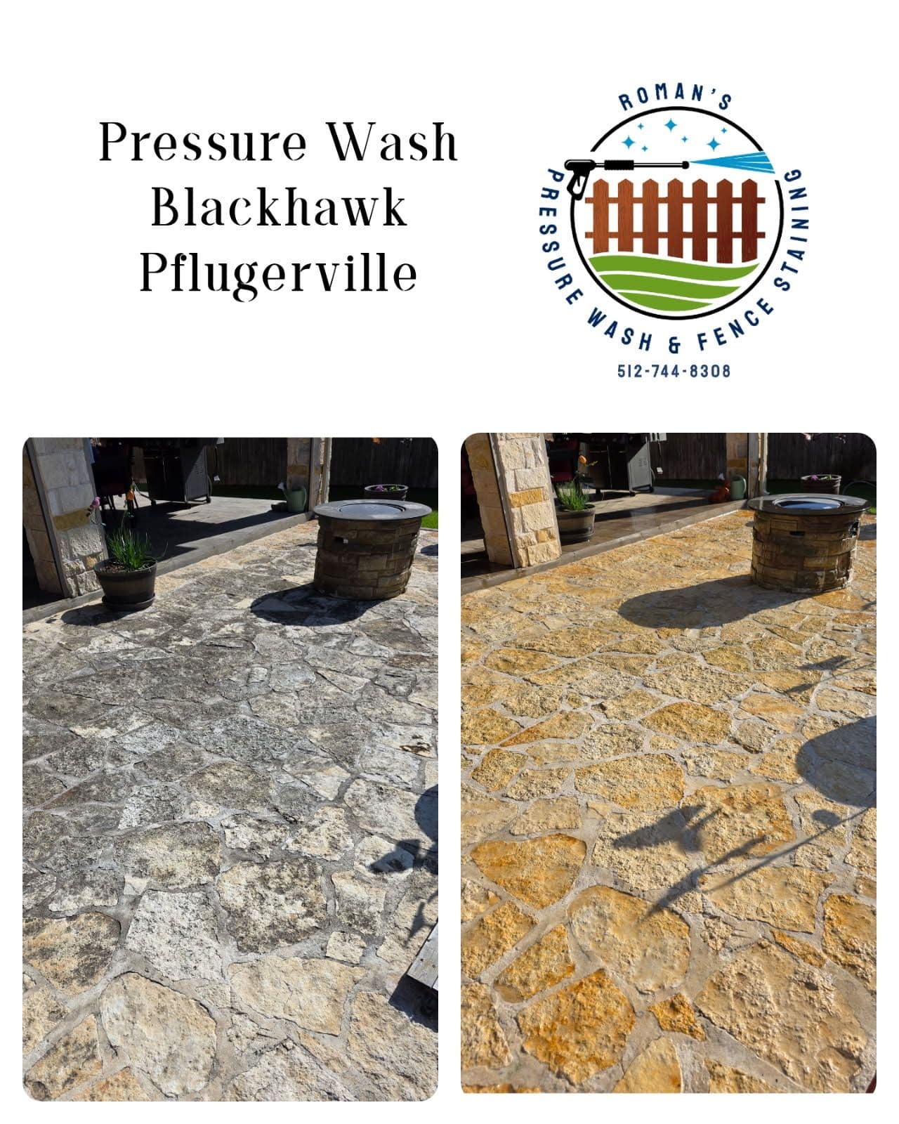 Project Patio Transformation via Pressure Washing image