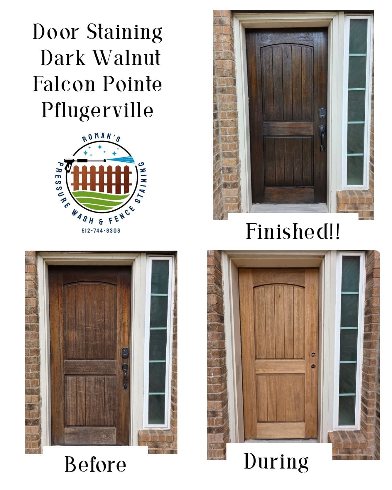 Project Door Staining in Falcon Pointe image