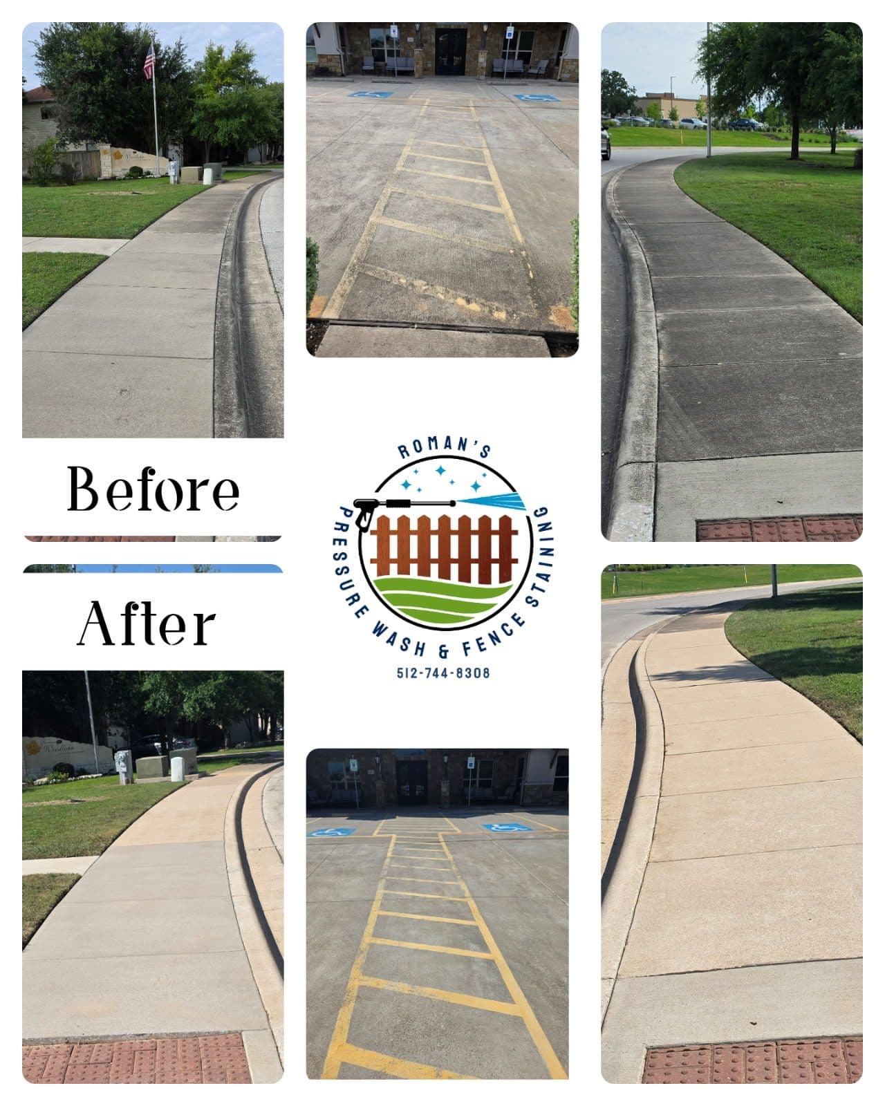 Gallery photos for Concrete Sidewalks Transformed in Georgetown: Image #1