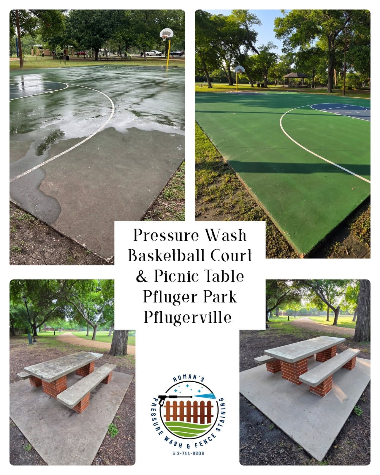 Pflugerville Park Sparkles After Our Pressure Wash image