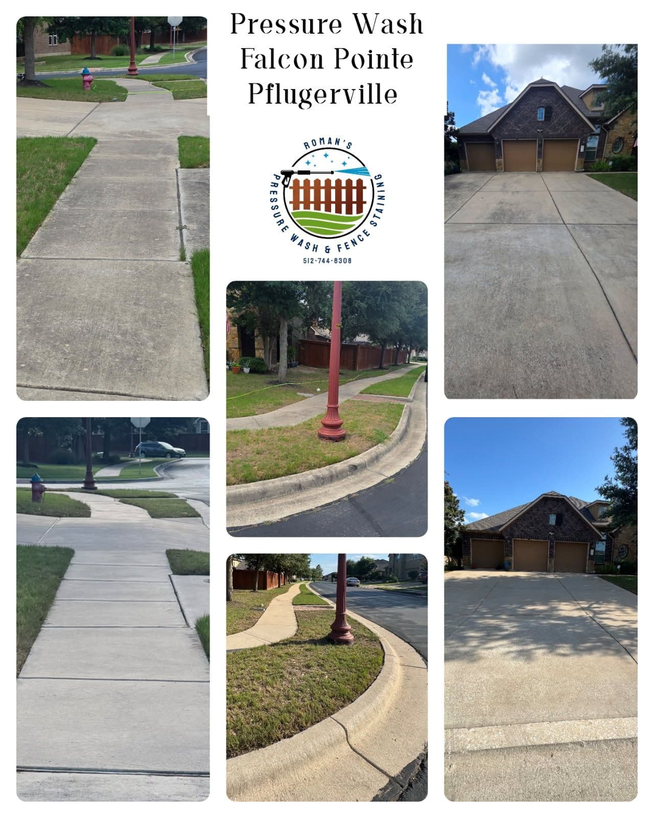 Concrete Pressure Washing in Falcon Pointe Pflugerville image