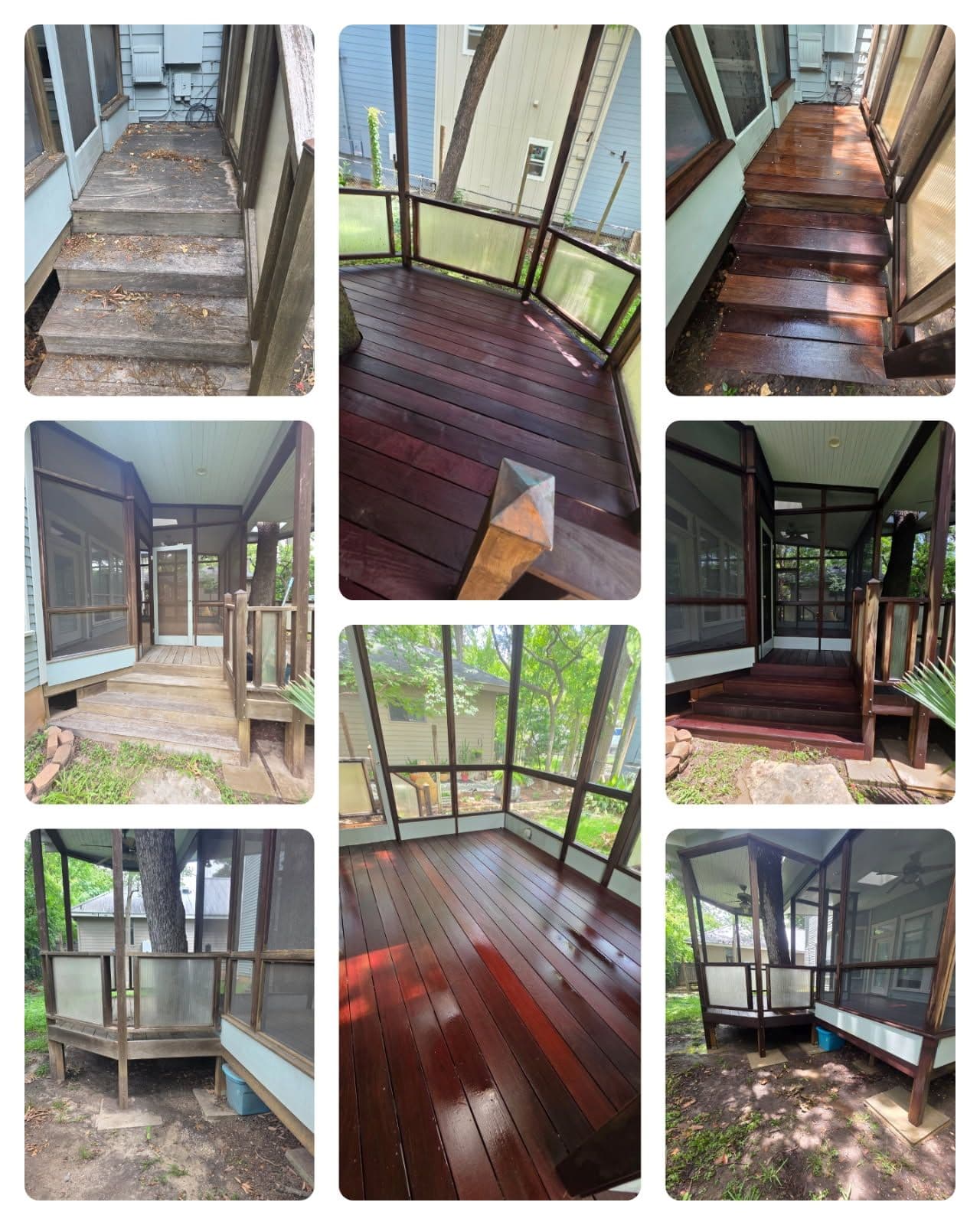 Stunning Deck Transformation with Ipe Staining image