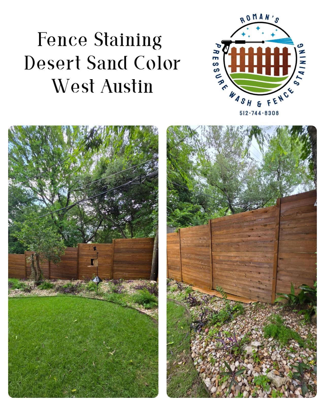 Desert Sand Fence Transformation in West Austin image