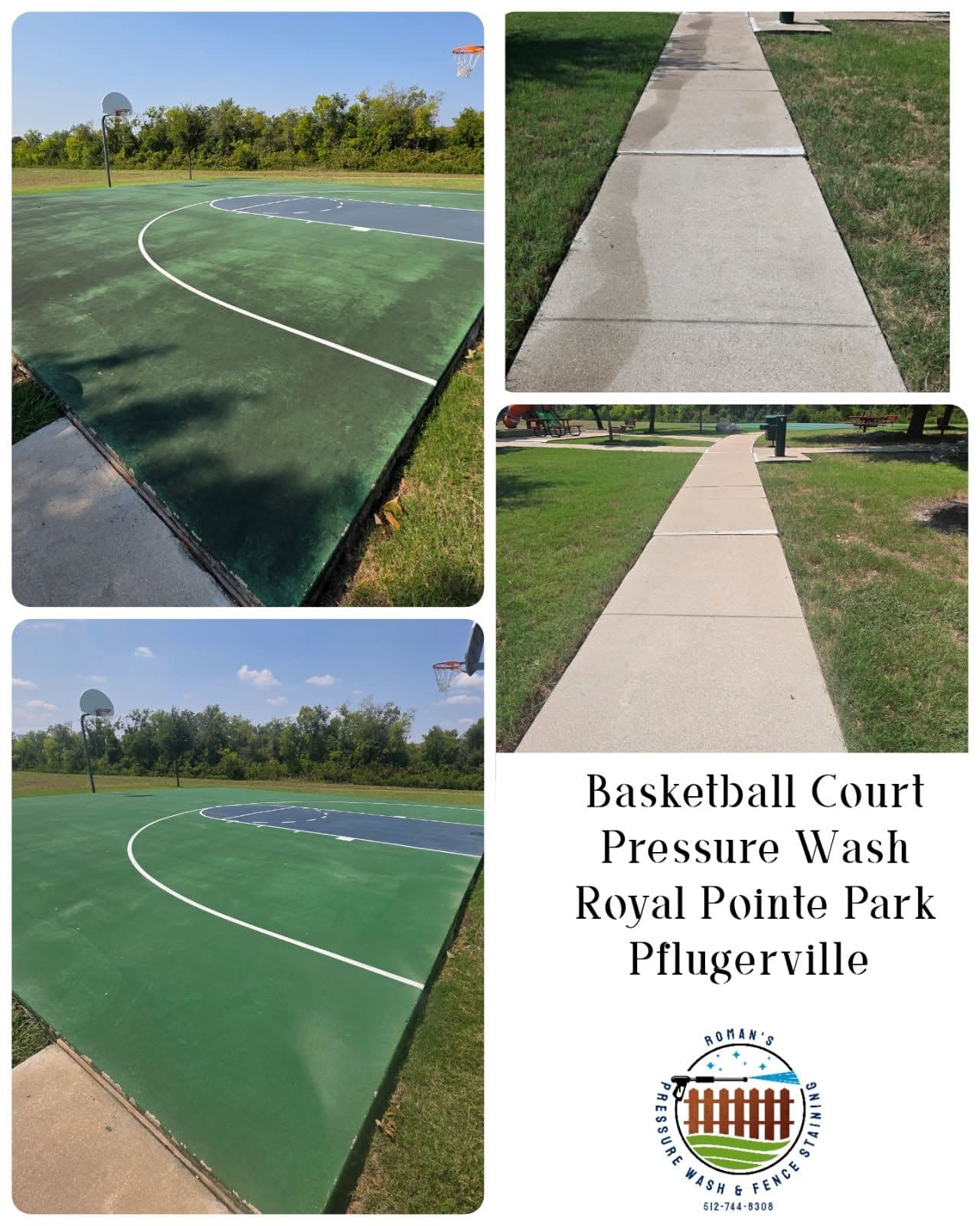 Fresh Courts and Paths with Expert Pressure Washing image