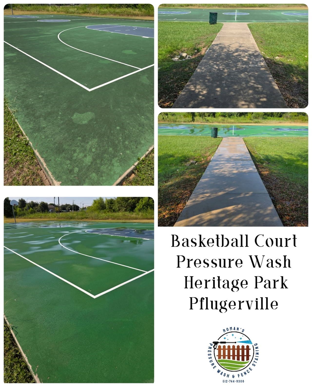 Gallery photos for Fresh Courts and Paths with Expert Pressure Washing: Image #1