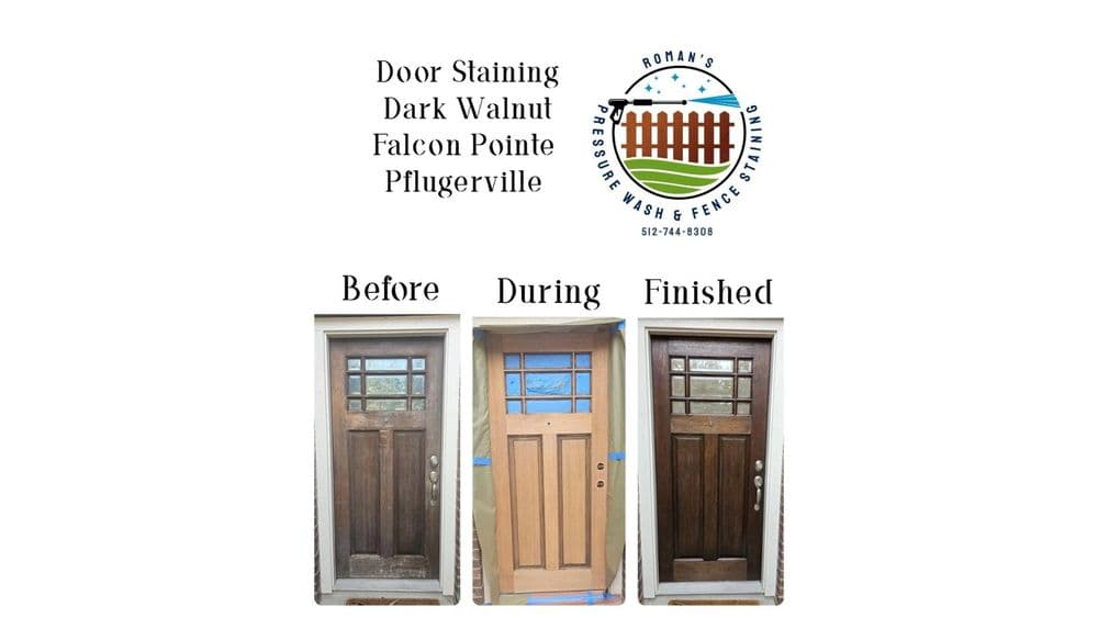 Project Door Staining at Falcon Pointe image