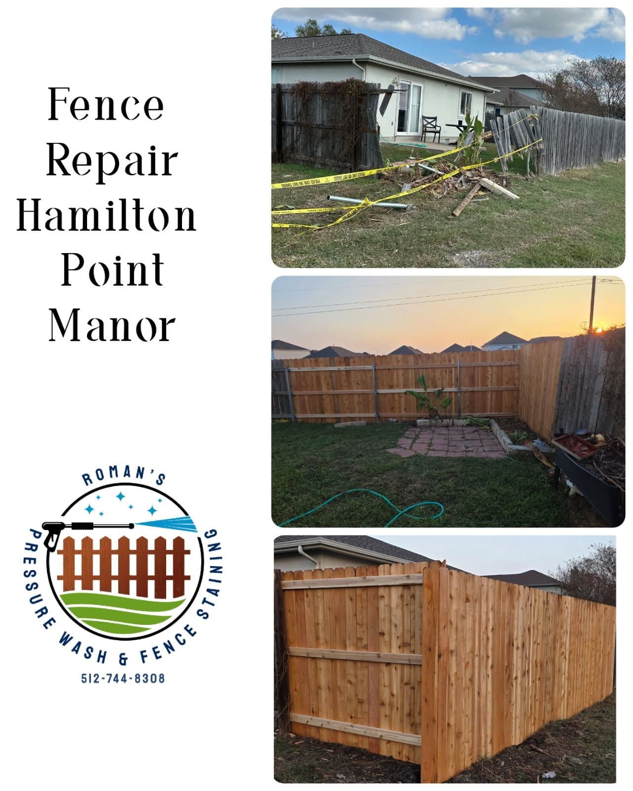 Fence Transformation in Hamilton Point Manor image