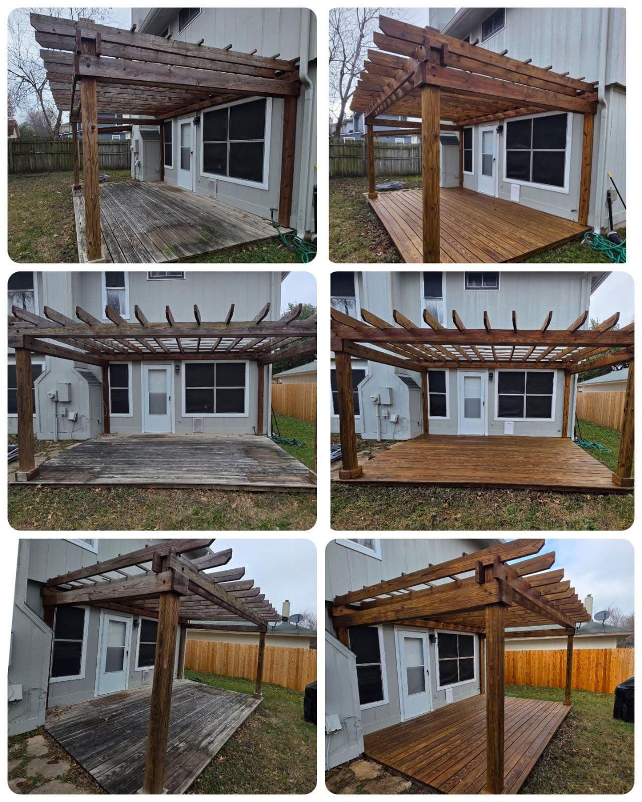 Pergola Perfection with Expert Staining and Repair image
