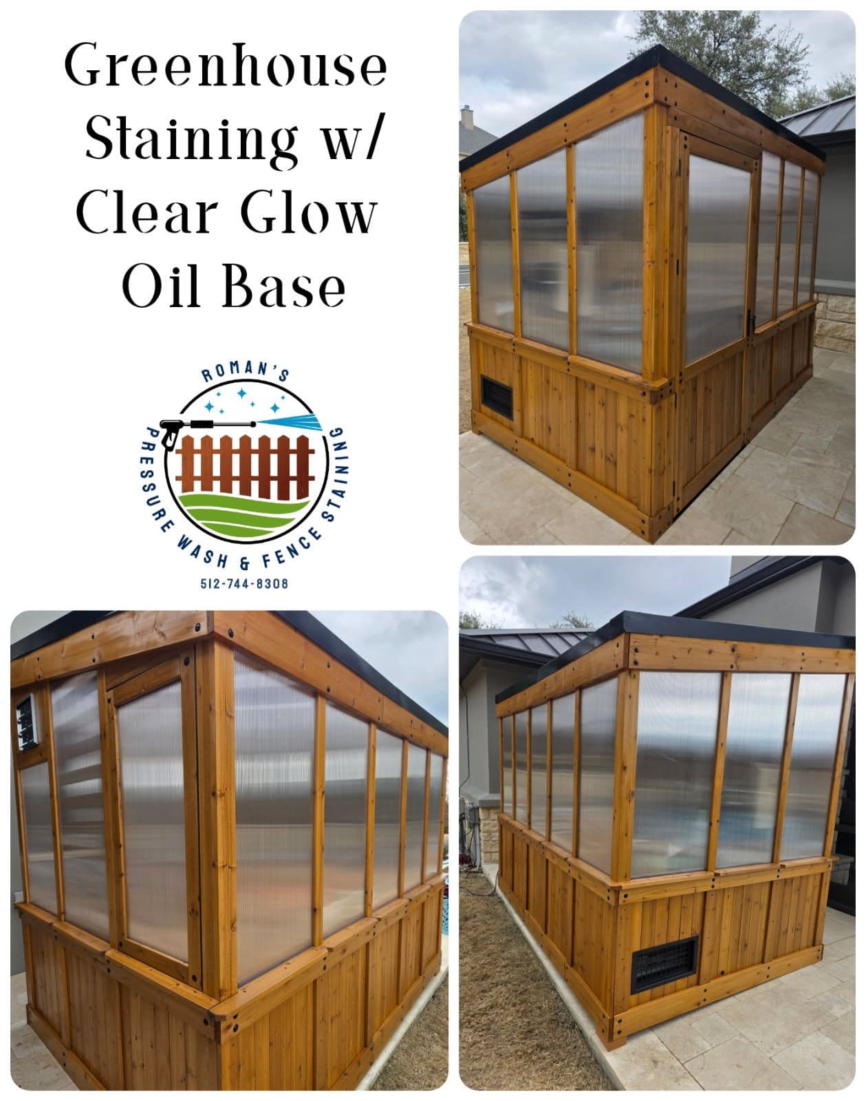 Greenhouse Staining with Clear Glow Finish image