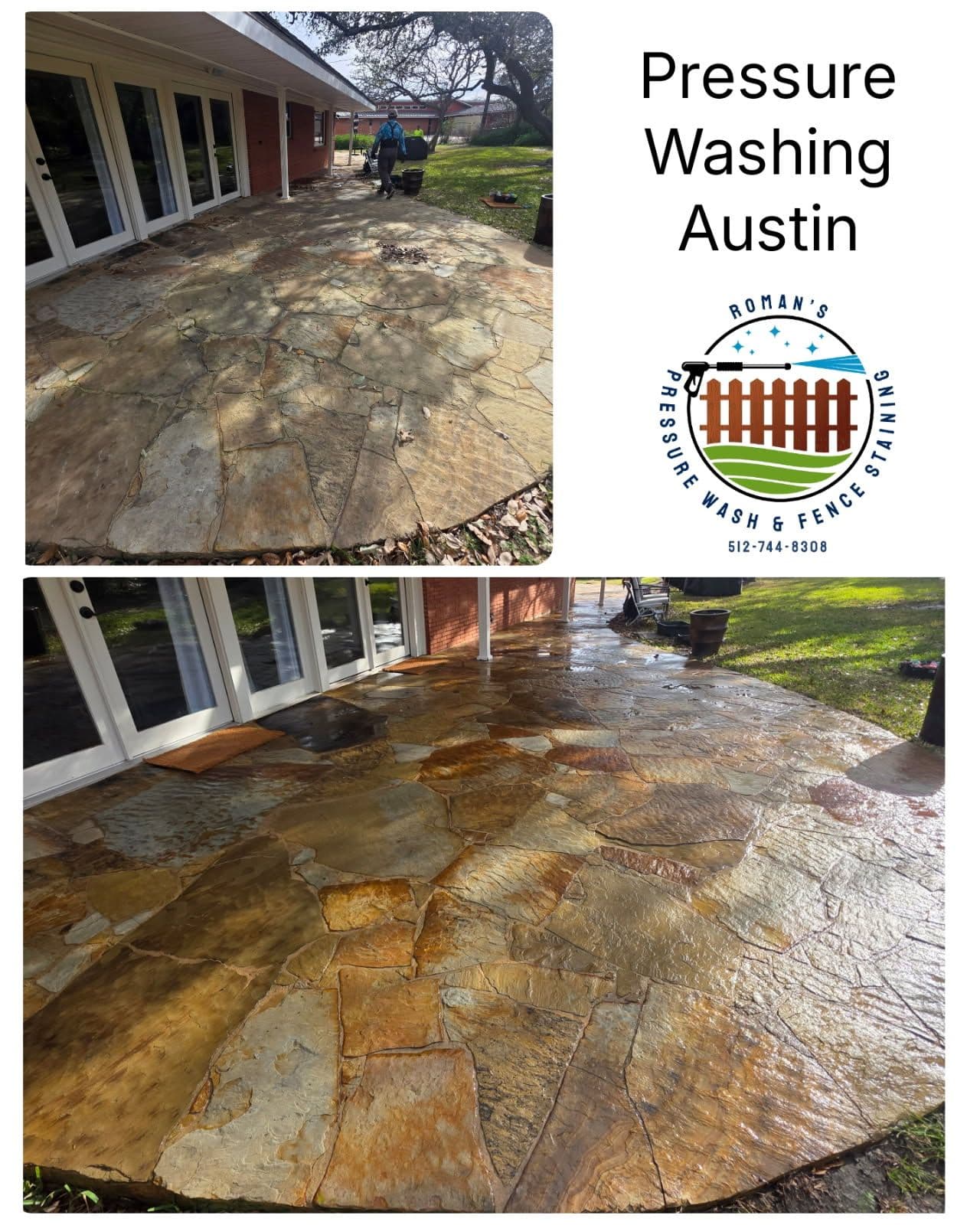 Patio Makeover with Pressure Washing in Austin image